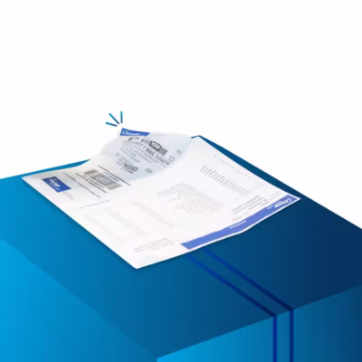 integrated form and label sheets, form + label combination, single pass form label, form label printing, e-commerce form label combination